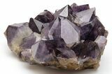 Deep Purple Amethyst Crystal Cluster With Huge Crystals #223294-1